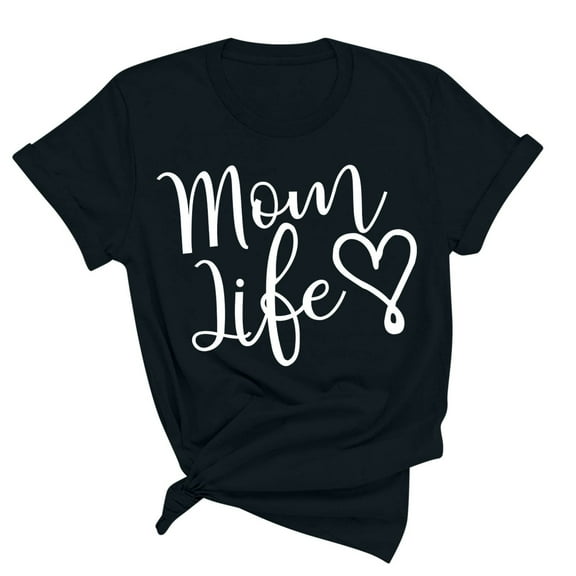 Herrnalise Boy's Mama Shirt, Life is Better With My Boys, Gift for Boy Mom, Mothers Day Shirt, Mom Birthday Gift, Mom Life Shirt Black