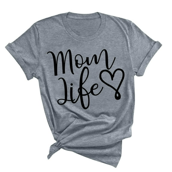 Herrnalise Boy's Mama Shirt, Life is Better With My Boys, Gift for Boy Mom, Mothers Day Shirt, Mom Birthday Gift, Mom Life Shirt Dark Gray
