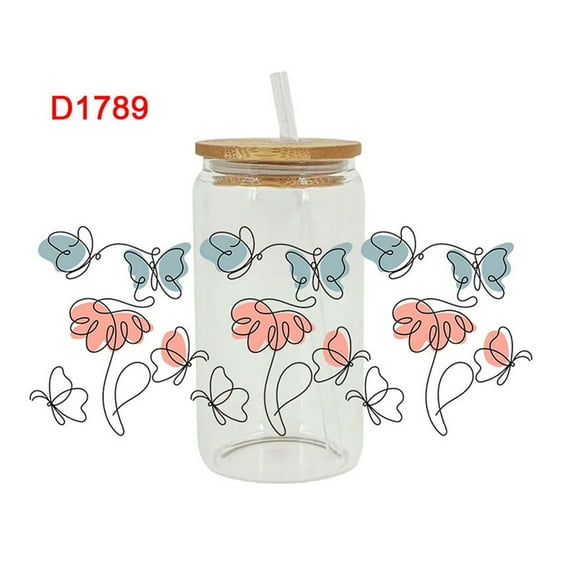 Reduce!Herrnalise Butterfly Stickers for Water Bottles, Vintage Butterfly Waterproof Decorative Decals PET Adhesive Sticker Label for Scrapbooking Water Bottles Bullet Journal Laptop Daily Planner