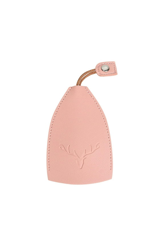 Car Key Case,Deer Head Print Pull Out Car Key Case,PU Leather Pull-Out Key Case,Creative Large-Capacity Key Sleeve Keychain Bags Gifts For Him/Her