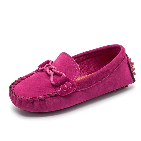 Herrnalise Children Boys Girls Loafers Solid Color Soft Bottom Breathable Casual Shoes