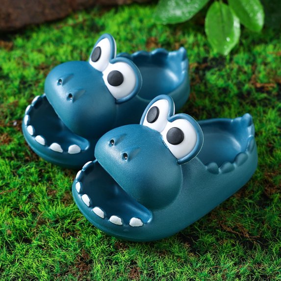 Herrnalise Children Summer Cartoon Dinosaur Slippers Baby Bathing Shoes For Boys Girls In The Bathroom Girls Shoes