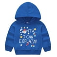 thumbnail image 1 of SDJMa Children's Print Hooded Pullover Boys And Girls Sweater Santa Claus Children's Jacket Long Sleeve Sweatshirt, 1 of 2
