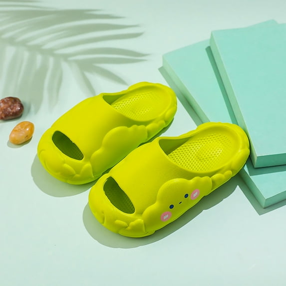 Herrnalise Children's Slippers Indoor Bathroom Non-slip Water Leakage Drag Boys And Girls Cute Thick Soft Bottom Sandals Clearance