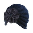 thumbnail image 1 of Herrnalise Children's Woolen Warm Hat Autumn And Winter Match Flower Knitted Hat, 1 of 2
