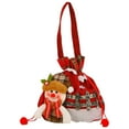 thumbnail image 1 of Herrnalise Christmas Bags,3D Design Fabric Xmas Gift Bags,Xmas Goodie Bags,Christmas Wrapping Bags,Red Treat Pouch Bags,Sack Stockings,Party Favor Bags for Christmas Party Supplies, 1 of 2