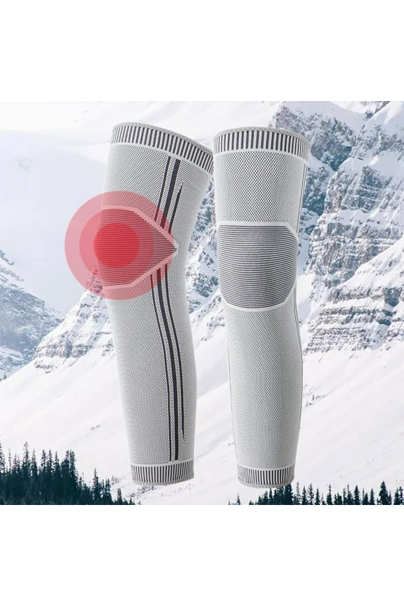 Christmas Gifts Men Women Graphene Winter Warm Wormwood Thermal Leg Warmer Cycling Skiing Arthritis Pain Relief Knee Pads Sock Cover