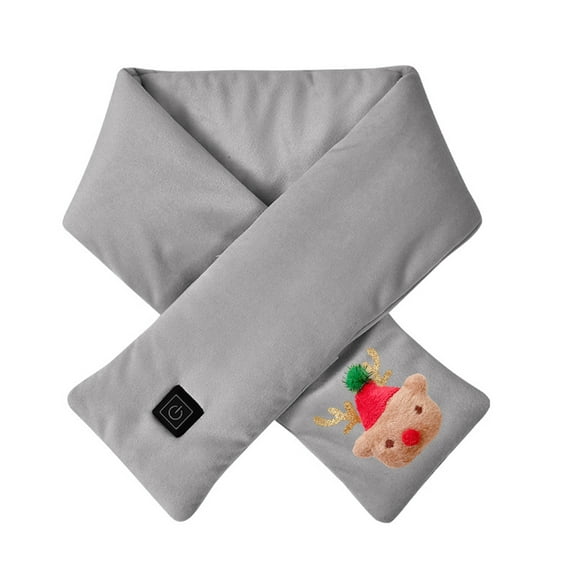 Herrnalise Christmas Neck Heating Pad-Usb Powered By Power Bank,Heated Scarf For Women/Men Heating Pad Wrap Neck Warmer (No Power Bank)