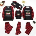 thumbnail image 1 of Herrnalise Christmas Pajamas For Family Christmas Baby Kids Child Printed Top+Pants Family Matching Pajamas Set Matching Christmas Pjs For Family Black-Kids, 1 of 7