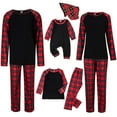 thumbnail image 1 of Herrnalise Christmas Pajamas For Family Christmas Fashion Cute Dog Plaid Lattice Print Pet Clothes Family Parent-child Wear Dog Matching Christmas Pjs For Family Black-Dog, 1 of 4