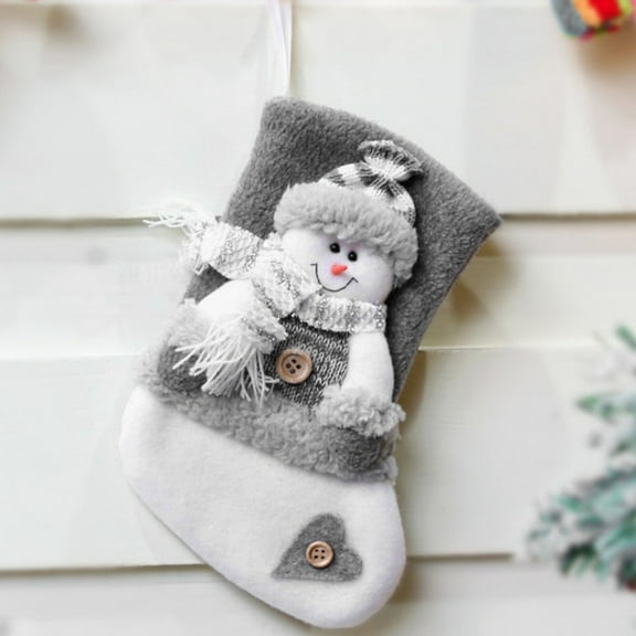 Herrnalise Christmas Stockings for Christmas Fireplace Hanging Stocking Tree Ornaments Gift Bag Candy Container Small Socks for Family Xmas Party Decorations
