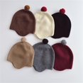 thumbnail image 1 of Herrnalise Classic Winter Knit Kids Hat Skull Cap for Toddler Boys Autumn Fisherman Beanie Beige04, 1 of 8