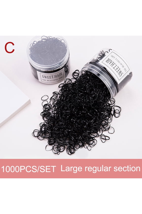 SDJMa Colorful Disposable Rubber Band Hair Band Kids Baby Girls Toddlers 1000pcs/set