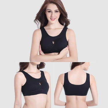 Herrnalise Compression Wirefree High Support Bra for Women Woman Sexy Top Bra No rims Underwears Base Vest Style Sports Base Underwears