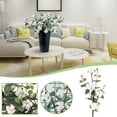 thumbnail image 1 of Herrnalise Cotton Stems - 21.3" Artificial Cotton Flowers 4 Cotton Heads with Eucalyptus Leaves Per Stem Cotton Floral Stems for Home Farmhouse Floral Decoration Table Centerpieces Wall Decor, 1 of 9