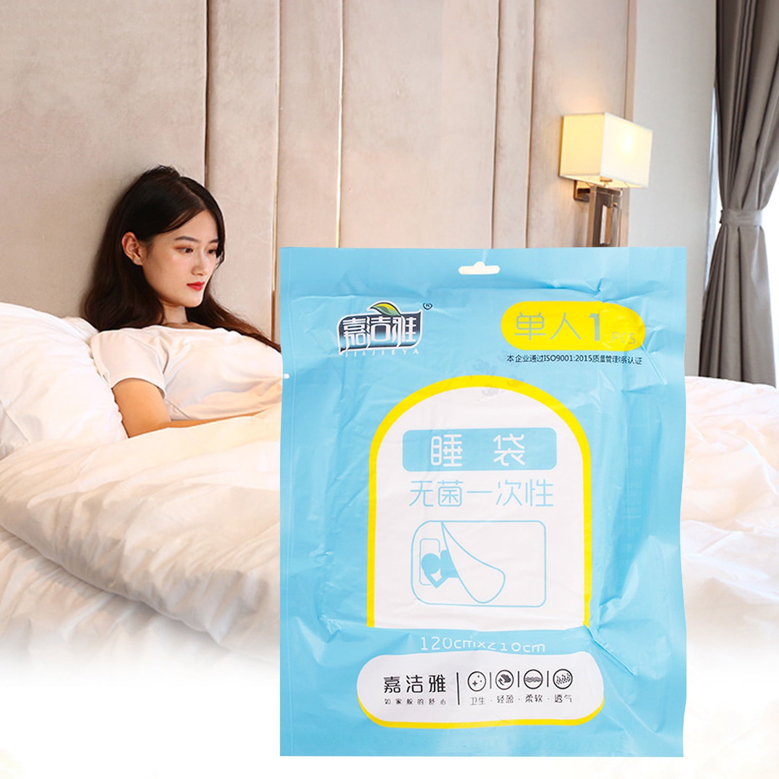 Herrnalise Disposable Nonwoven Sleeping Bag Liner Ultralight Camping