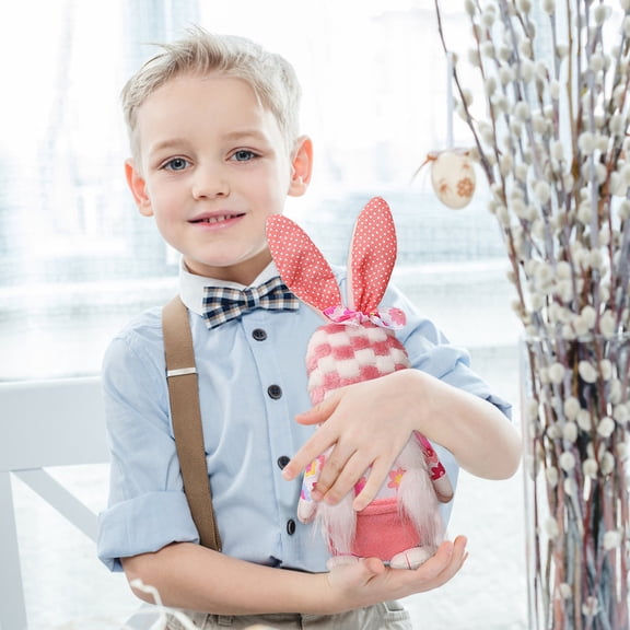 Herrnalise Easter Gnomes Decorations, Plush Easter BunnyHandmade Swedish Tomte Elf Stuffed DollRabbit Gifts Cute Easter Faceless Dwarf BunnyHousehold Ornaments,Home Decor