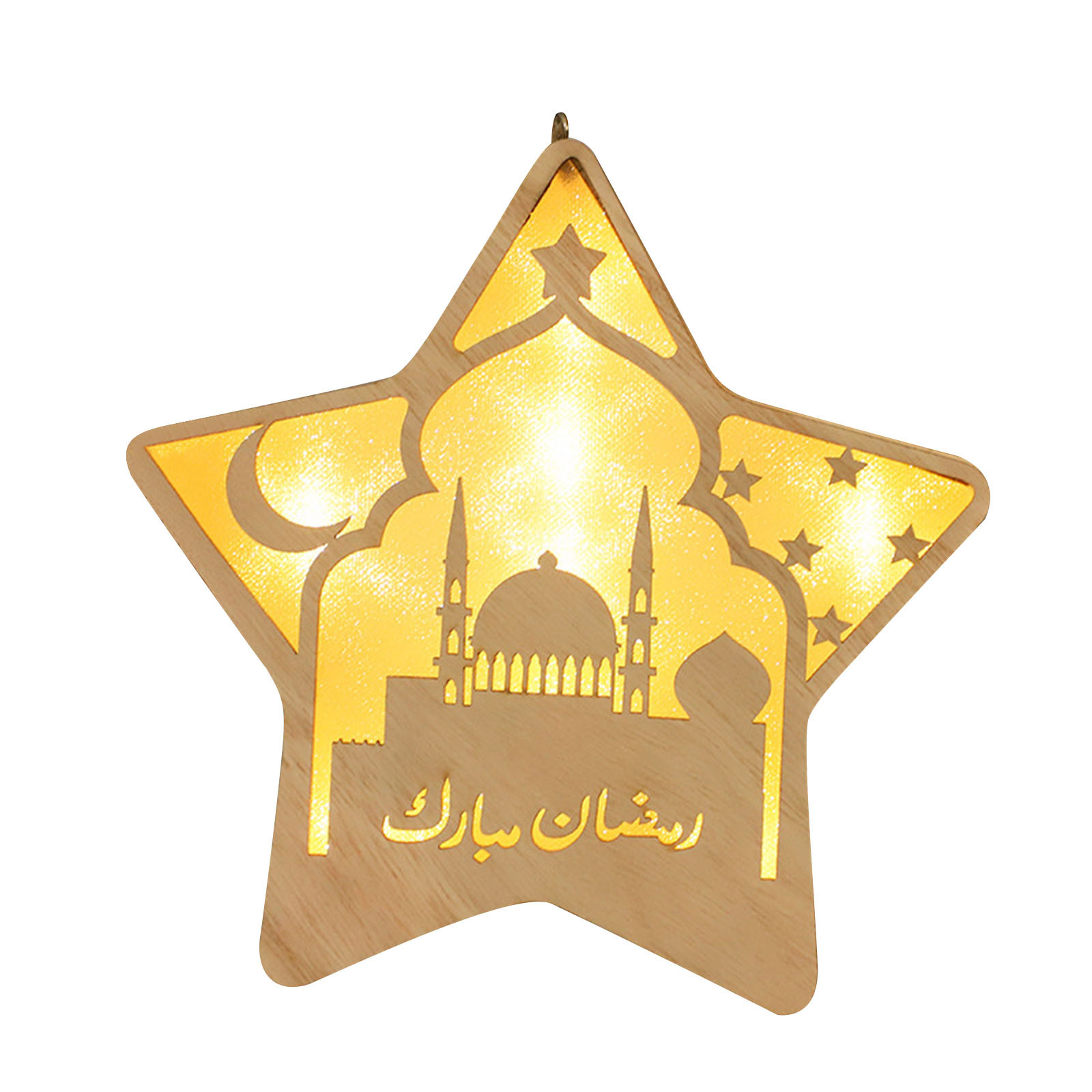 Herrnalise Eid Crafts Night Light Ramadan Moon Star LED Lights Mubarak