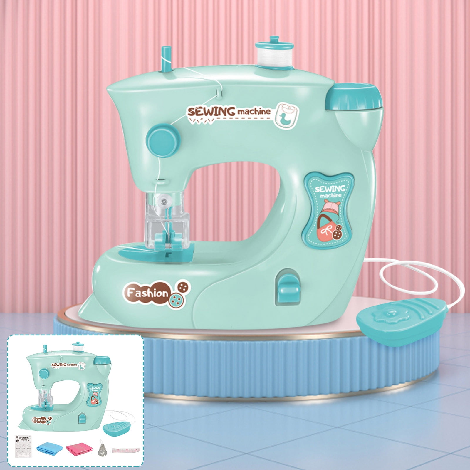 Herrnalise Electric Light Sewing Machine Small Appliances Toys Sew  Intelligence Activities Toy For Girls Kids Clearance Toys