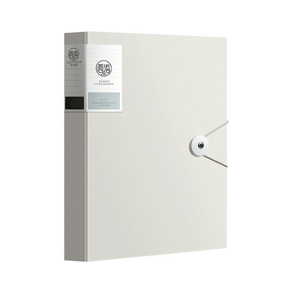 Herrnalise Expanding File Folders Fit 40 Page, A4 Letter Size Cute Folders for Documents, File Document Organizer for Document School Office Supplies,White