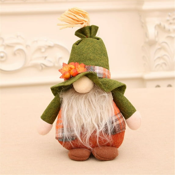 Herrnalise Fall Gnomes Plush Thankgiving Autumn Decorations Harvest Gift Handmade Elf Dwarf Figurines for Home Kitchen Farmhouse Tiered Tray Holiday Festival Party