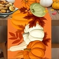 thumbnail image 1 of Herrnalise Fall Orange Buffalo Plaid Table Runner 72 Inches Long Pumpkin Truck Autumn Kitchen Dining Table Decoration for Holiday Wedding Indoor Outdoor Thanksgiving Harvest Party, 1 of 8