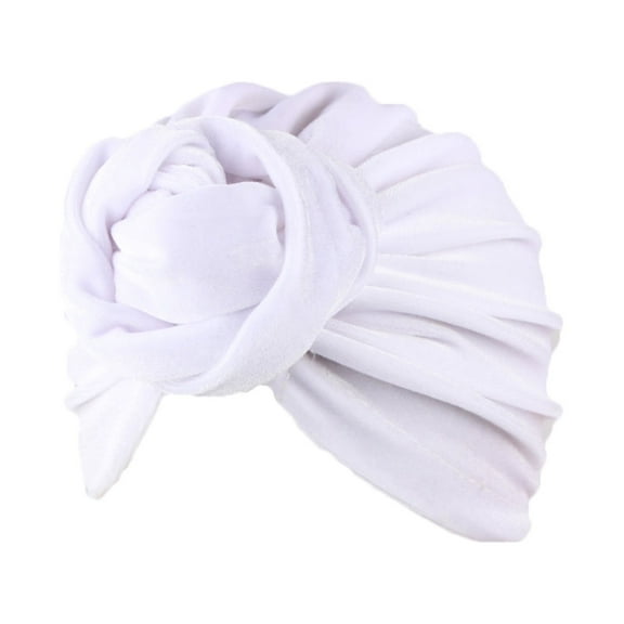 Herrnalise Fashion Children's Hat Gold Velvet Roll Winter Warm Hood Tire Cap Indian Cap