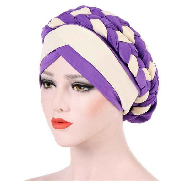 Herrnalise Fashion Women India Hat Muslim Ruffle Chemo Beanie Turban Wrap Cap