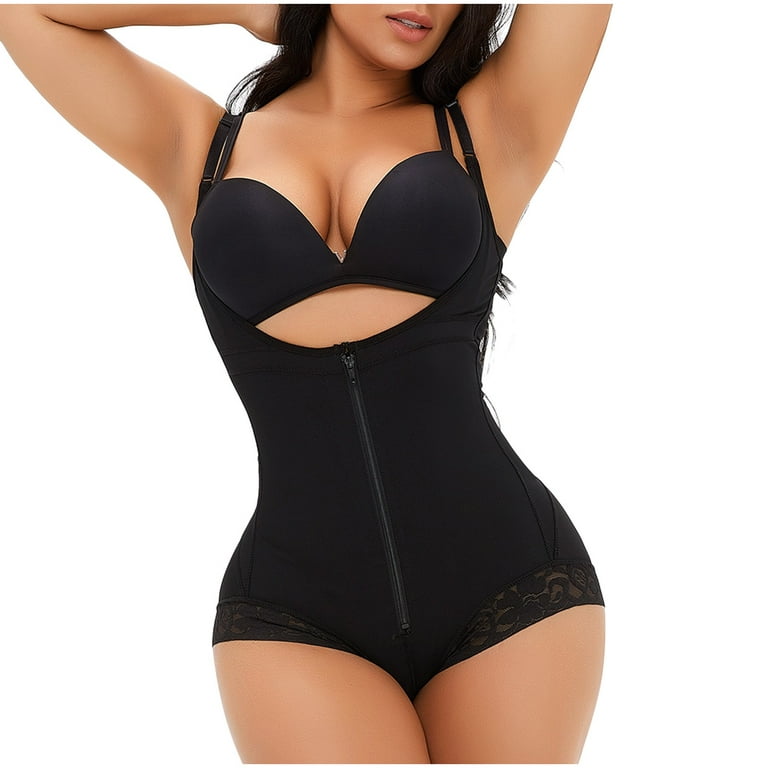 Tummy control bodysuit L size (black), Women's Fashion, New