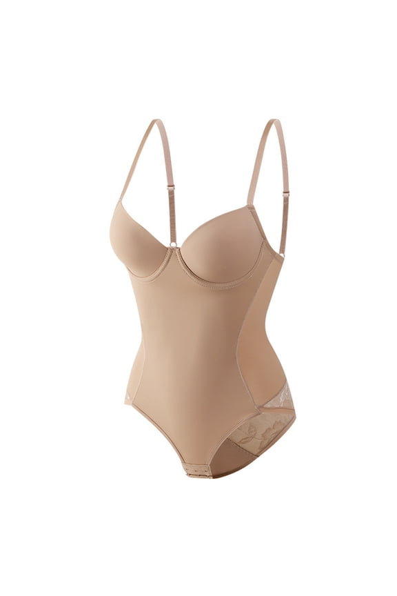 Firm Shapewear for Women with Bra One-Piece Erogenous and Thin Body Underwear Suspenders Abdomen Corset Coffee Mothers Day Gifts