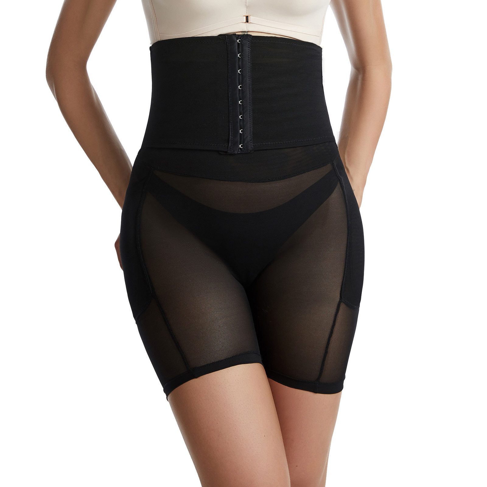 Herrnalise Firm Tummy Compression Bodysuit Shaper with Butt Lifter