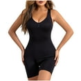 thumbnail image 1 of Herrnalise Firm Tummy Compression Bodysuit Shaper with Butt Lifter Ladies Seamless One-Piece Open Crotch Body Abdominal LifterHip Underwear Stretch Slimming Body Corset Black, 1 of 9