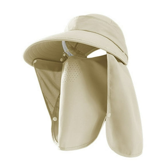 Herrnalise Fishing Hat for Men & Women, Outdoor UV Sun Protection Wide Brim Breathable With Detachable Hat with Face Cover & Neck Flap