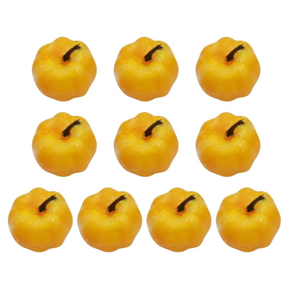 Herrnalise Foam Mini Pumpkins for Decorating - 10 piece set,Small Plastic Pumpkins for Fall Decor,Artificial Fake Pumpkin Perfect for Halloween Thanksgiving Decoration Fall Weding Decor
