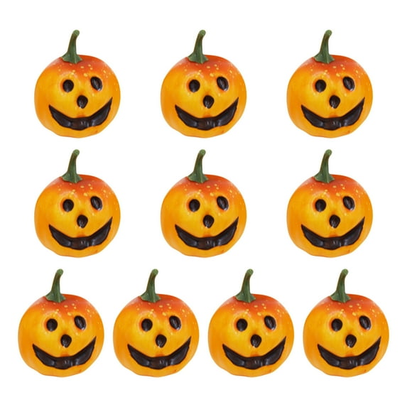 Herrnalise Foam Mini Pumpkins for Decorating - 10 piece set,Small Plastic Pumpkins for Fall Decor,Artificial Fake Pumpkin Perfect for Halloween Thanksgiving Decoration Fall Weding Decor