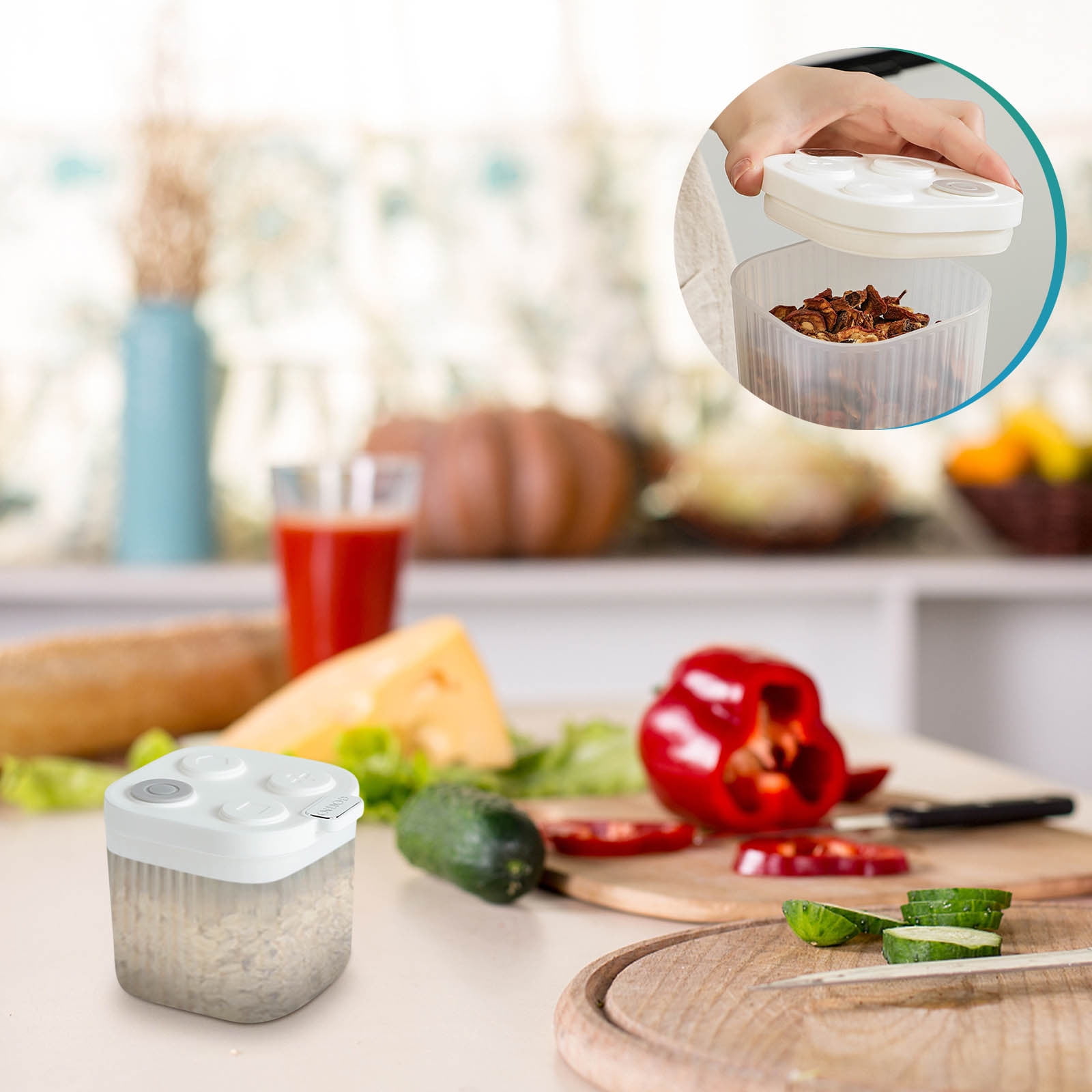 Herrnalise Food Saver Containers for Vacuum Seal,Vacuum Sealed