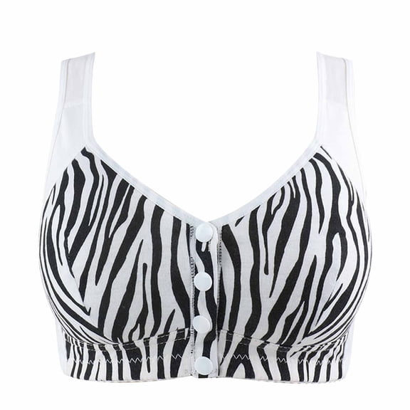 Herrnalise Front Button Bra, Convenient Front Button Bra, Front Closure Sports Bras Women Cotton Ultra Soft Cup, Everyday Sleep Bras, Front Closure Cotton Sports Bras for Women Girls