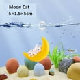 thumbnail image 1 of Herrnalise Funny Sitting On Moon Fishtank Accessories Underwater World Floating Decors Small Cartoon Aquarium Ornament Toy Floating Moon Aquarium Ornament, 1 of 9