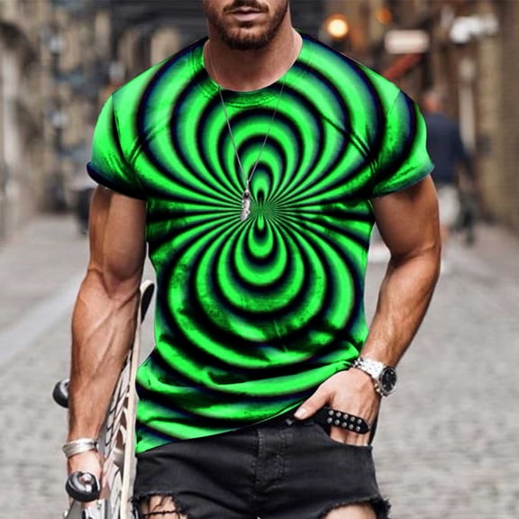 Herrnalise Gift For Men Men Casual Fashion Round Neck Pullover Print T-Shirt Short Sleeve Tops under $10