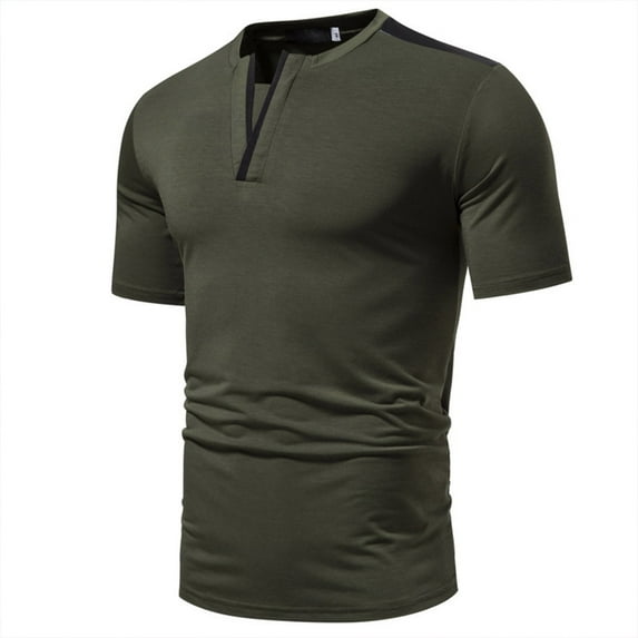 Herrnalise Gift For Men Men Casual Fashion Solid Round Neck Pullover T-Shirt Short Sleeve Tops under $10