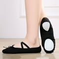 thumbnail image 1 of Herrnalise Girls Ballet Elastic Band Dance Shoes Canvas Gymnastics Flats Split Sole Shoes, 1 of 4