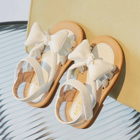 Realhomelove Girls Sandal Casual Flat Open Toe Lightweight Summer Shoes Hook Loop Sandal Outdoor Athletic Strap Beach Water Shoes for Toddler Little Kid(15 Months-7 Years)