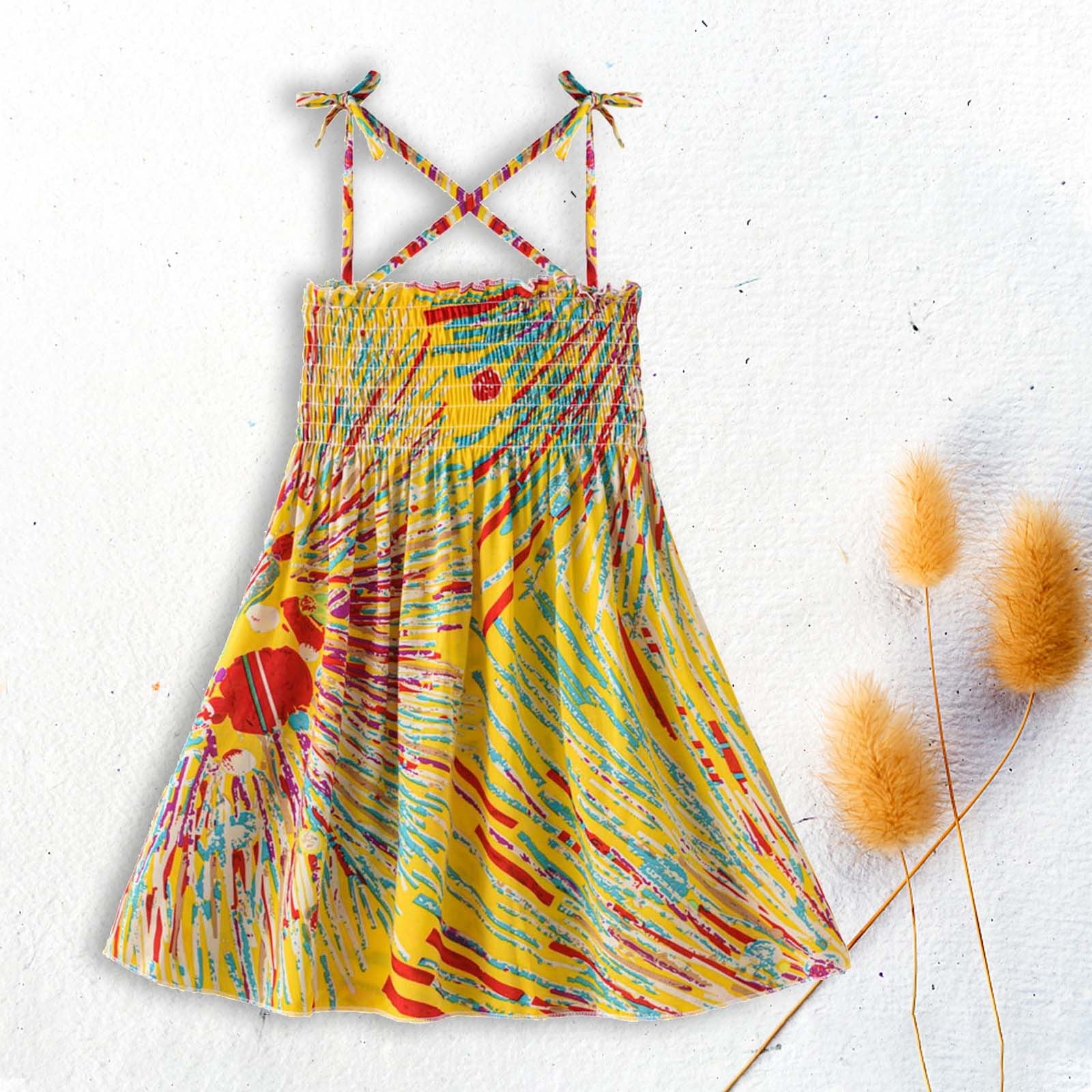 Charm in Contrast: Sleeveless Sling Dress with Short Knitted Cardigan