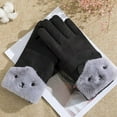 thumbnail image 1 of Herrnalise Gloves For Cold Weather Warm Keep Cold Proof Warm Touchable Screen Winter Thickening Knitting Plush Glove Gifts for Women, 1 of 5