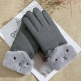 thumbnail image 1 of Herrnalise Gloves For Cold Weather Warm Keep Cold Proof Warm Touchable Screen Winter Thickening Knitting Plush Glove Gifts for Women, 1 of 1
