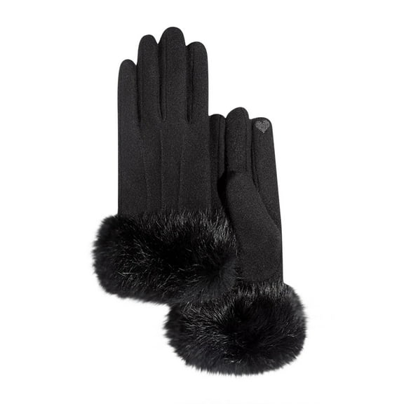 Herrnalise Gloves For Cold Weather Warm Keep Cold Proof Warm Touchable Screen Winter Wool Thickening Plush Glove Gifts for Women