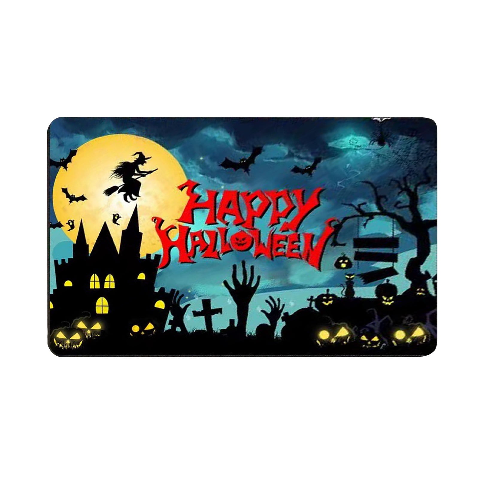 Herrnalise Halloween Bath Mat for Bathroom,Halloween ThemeBathroom Mats