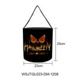 thumbnail image 1 of Herrnalise Halloween Reusable Canvas Bags for Trick or Treating 9.8” x 9.1” Halloween Candy Bags Snacks Goodie Gift Tote Bag for Kids Party, 1 of 9