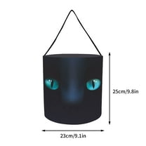 Herrnalise Halloween Reusable Canvas Bags for Trick or Treating 9.8” x 9.1” Halloween Candy Bags Snacks Goodie Gift Tote Bag for Kids Party