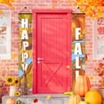 thumbnail image 1 of Herrnalise Hanging Banner Porch Sign "HAPPY FALL"Autumn Pumpkin Maple Leaf Backdrop Flag Fall Harvest Welcome Banner For Indoor Outdoor Wall Door Decoration Thanksgiving Party Decorations 71"x12", 1 of 8